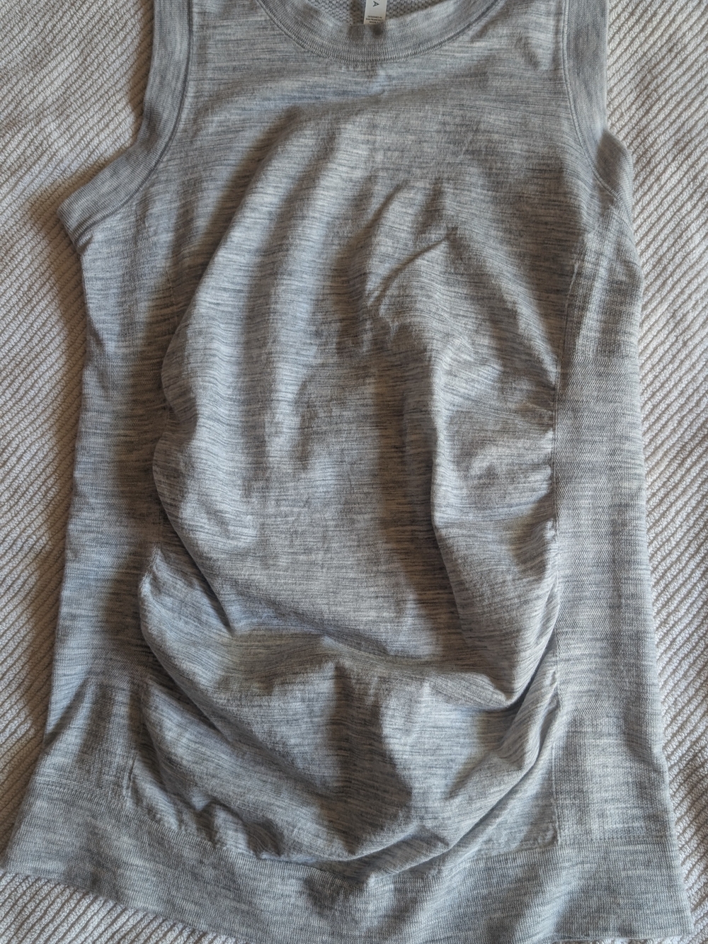 Athleta Wool Blend Mesh Tank Top Gray Size Small